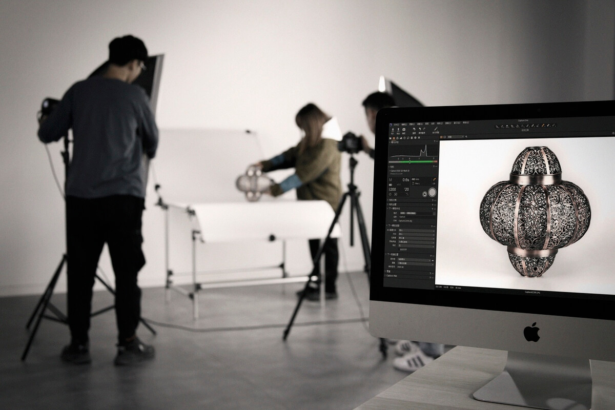Product photography session at Blink China